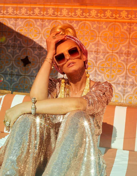 Sequin palazzo jumpsuit on sale